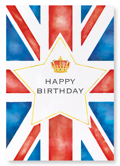 BIRTHDAY UNION JACK: Watercolour Art Print