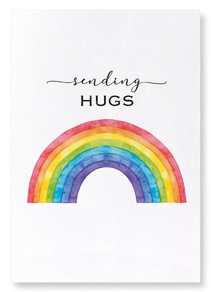 SENDING HUGS: Watercolour Art Print