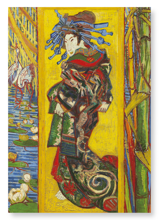 JAPONAISERIE OIRAN BY VAN GOGH: Painting Art Print