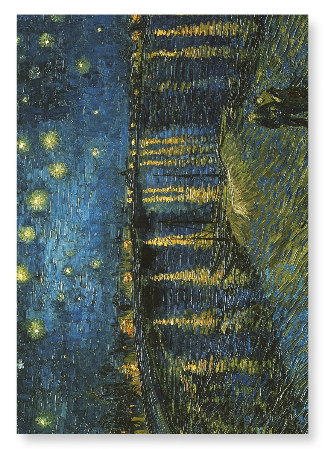 STARRY NIGHT OVER THE RHONE BY VAN GOGH: Painting Art Print