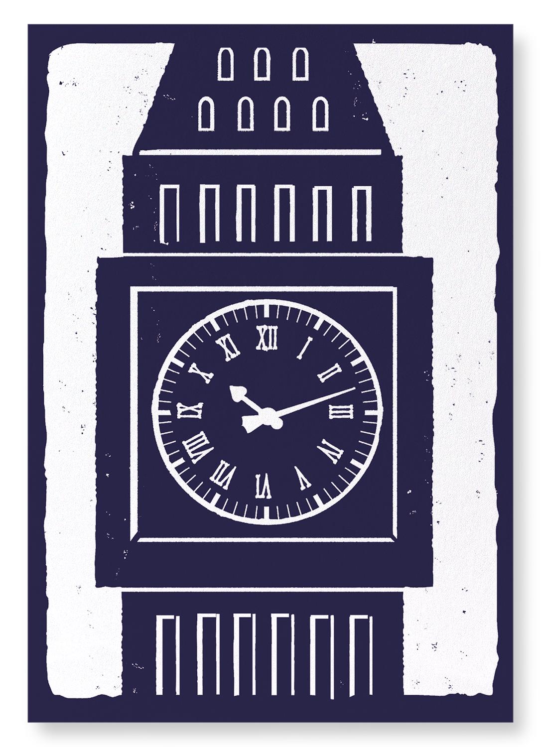 FACE OF THE GREAT CLOCK: Painting Art Print