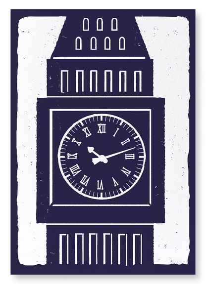 FACE OF THE GREAT CLOCK: Painting Art Print
