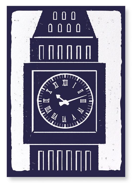 FACE OF THE GREAT CLOCK: Painting Art Print
