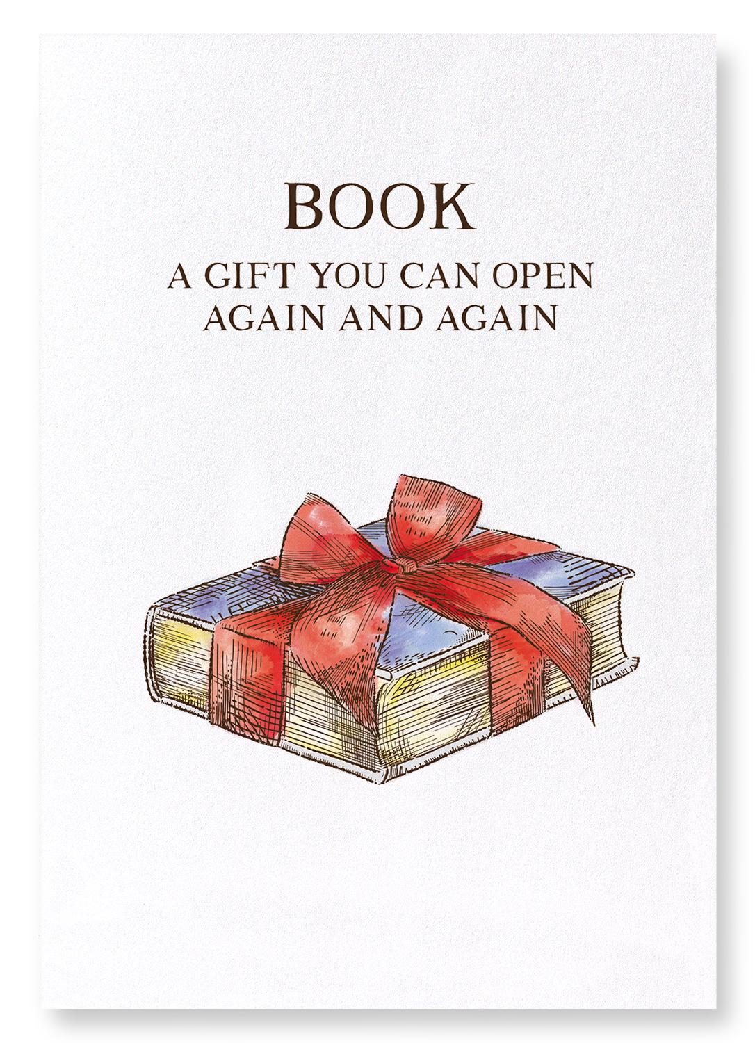 A BOOK IS A GIFT: Victorian Art Print