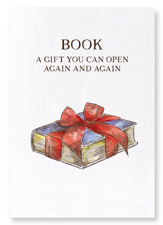 A BOOK IS A GIFT: Victorian Art Print