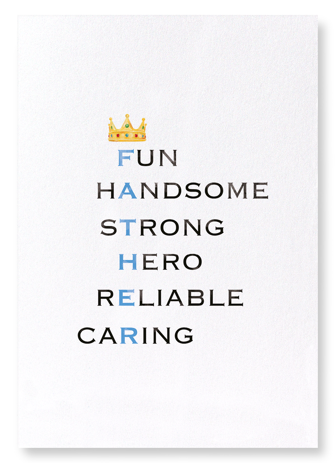 AMAZING FATHER: Watercolour Art Print