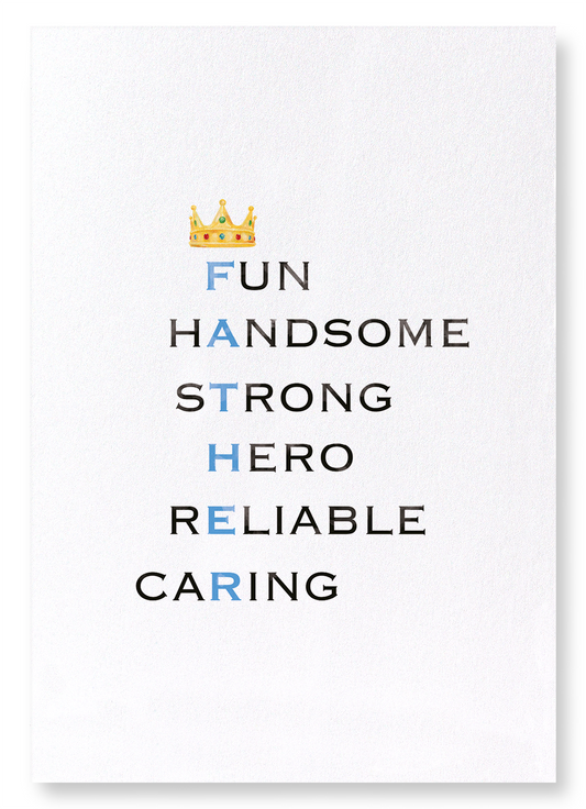 AMAZING FATHER: Watercolour Art Print