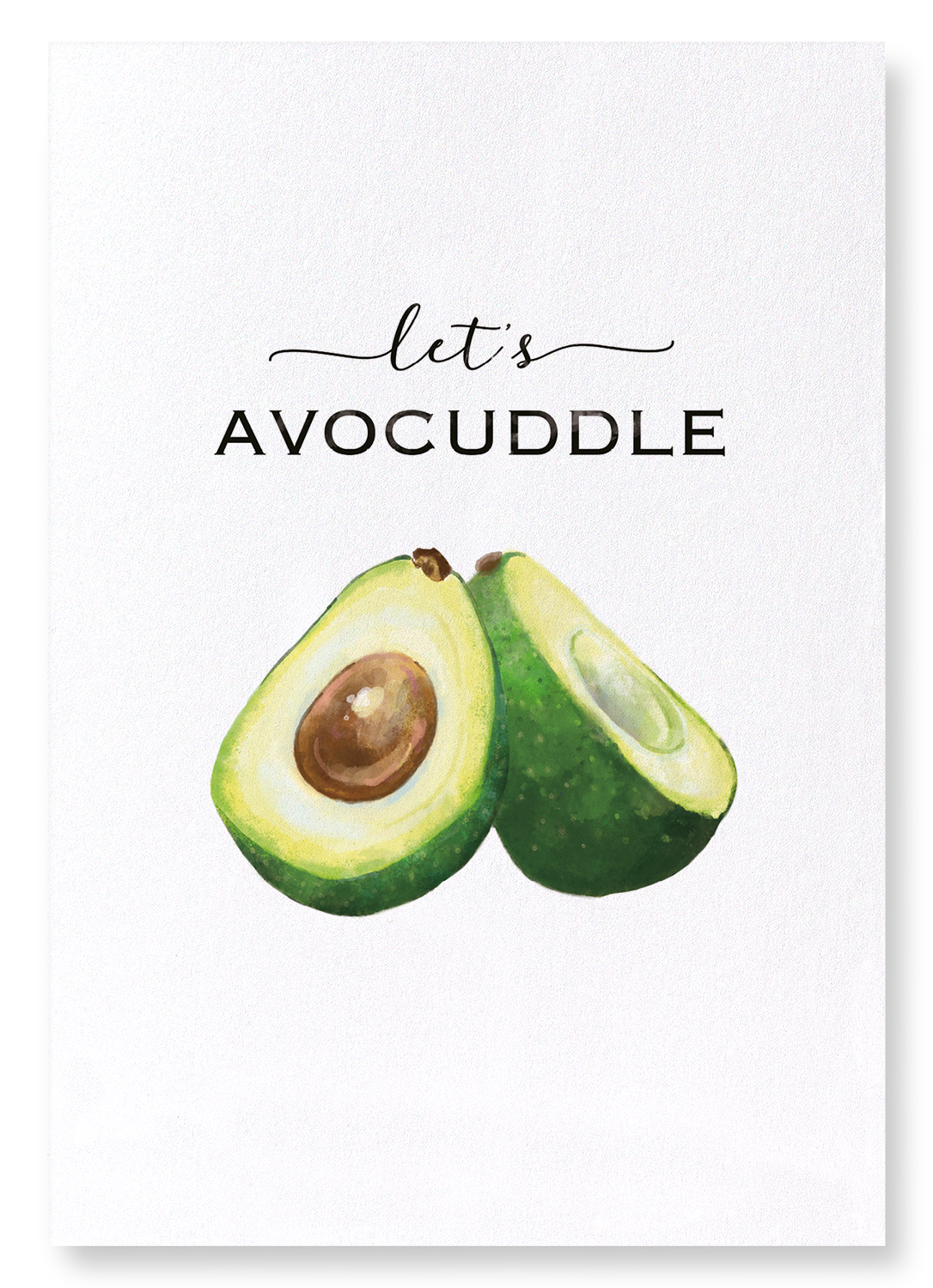 AVOCUDDLE: Watercolour Art Print