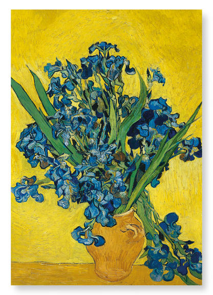 VASE WITH IRISES BY VAN GOGH: Painting Art Print