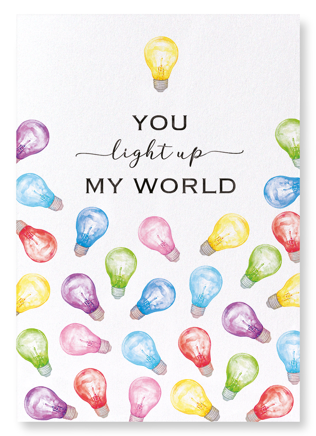 LIGHT UP MY WORLD: Watercolour Art Print