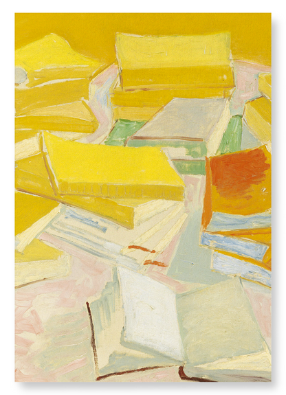 PILES OF FRENCH NOVELS (1887): Painting Art Print