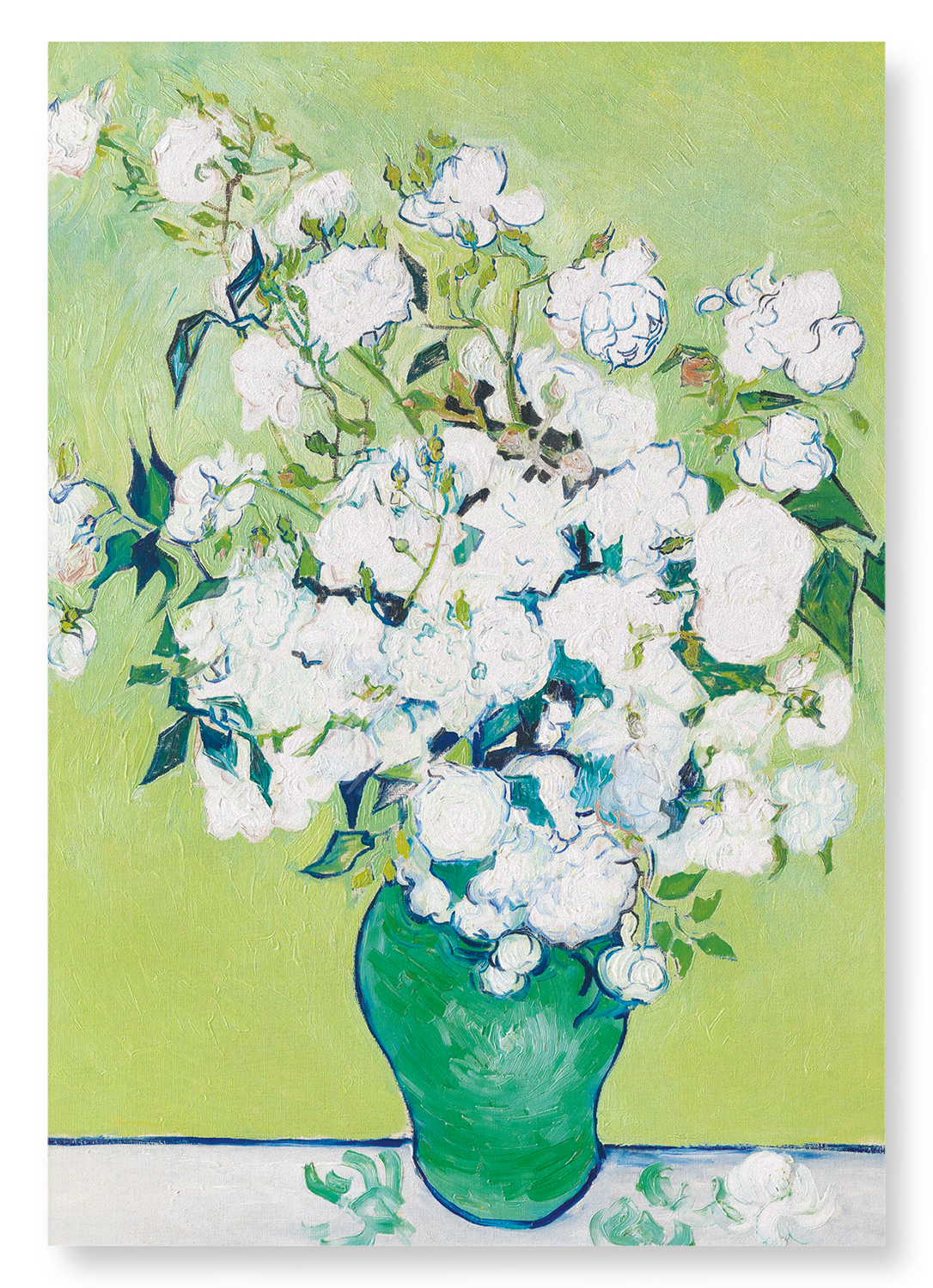 ROSES IN A VASE (1890): Painting Art Print
