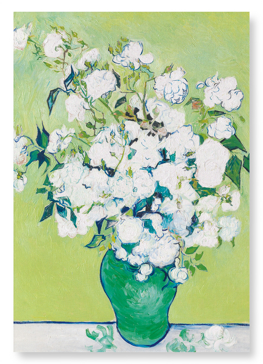 ROSES IN A VASE (1890): Painting Art Print