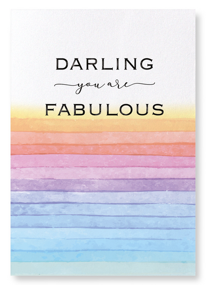 FABULOUS DARLING: Watercolour Art Print