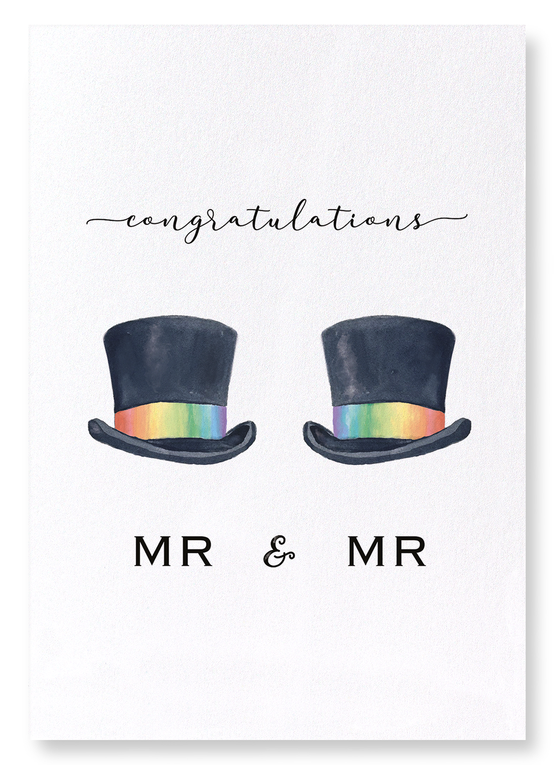 MR & MR HATS: Watercolour Art Print