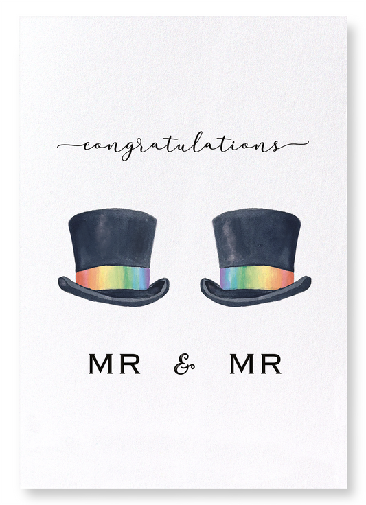 MR & MR HATS: Watercolour Art Print