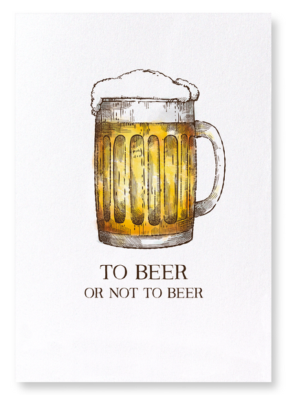 BEER OR NOT TO BEER: Victorian Art Print