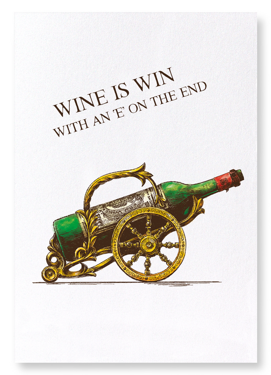 WINE IS WIN: Victorian Art Print