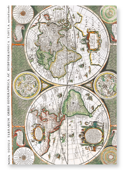 TERRARUM ORBIS GEOGRAPHICA (1643): Antique Map Art Print