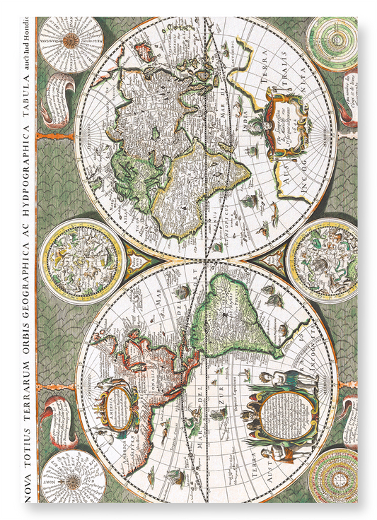 TERRARUM ORBIS GEOGRAPHICA (1643): Antique Map Art Print