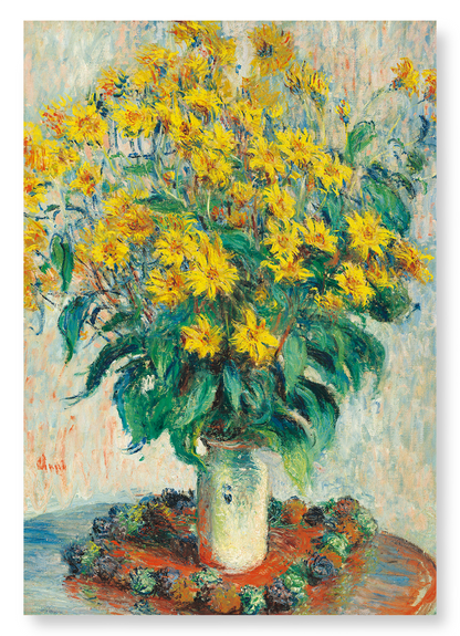 JERUSALEM ARTICHOKE FLOWERS (1880): Painting Art Print