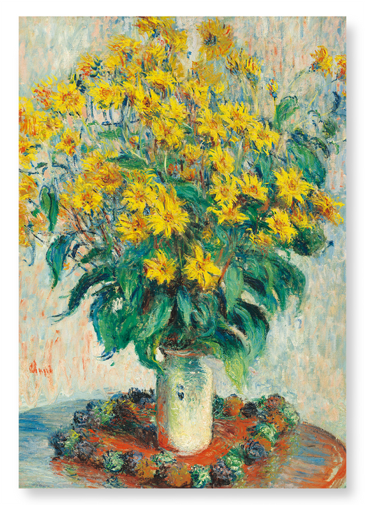 JERUSALEM ARTICHOKE FLOWERS (1880): Painting Art Print