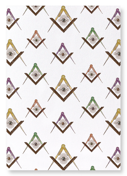 FREEMASON SYMBOL: Pattern Art Print