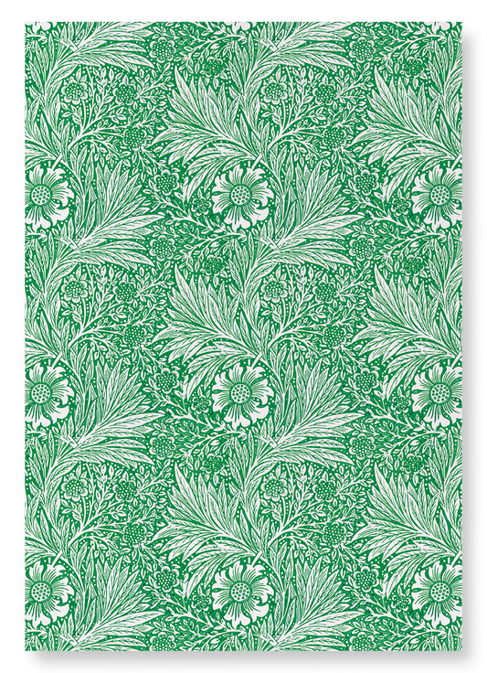 GREEN MARIGOLD: Pattern Art Print