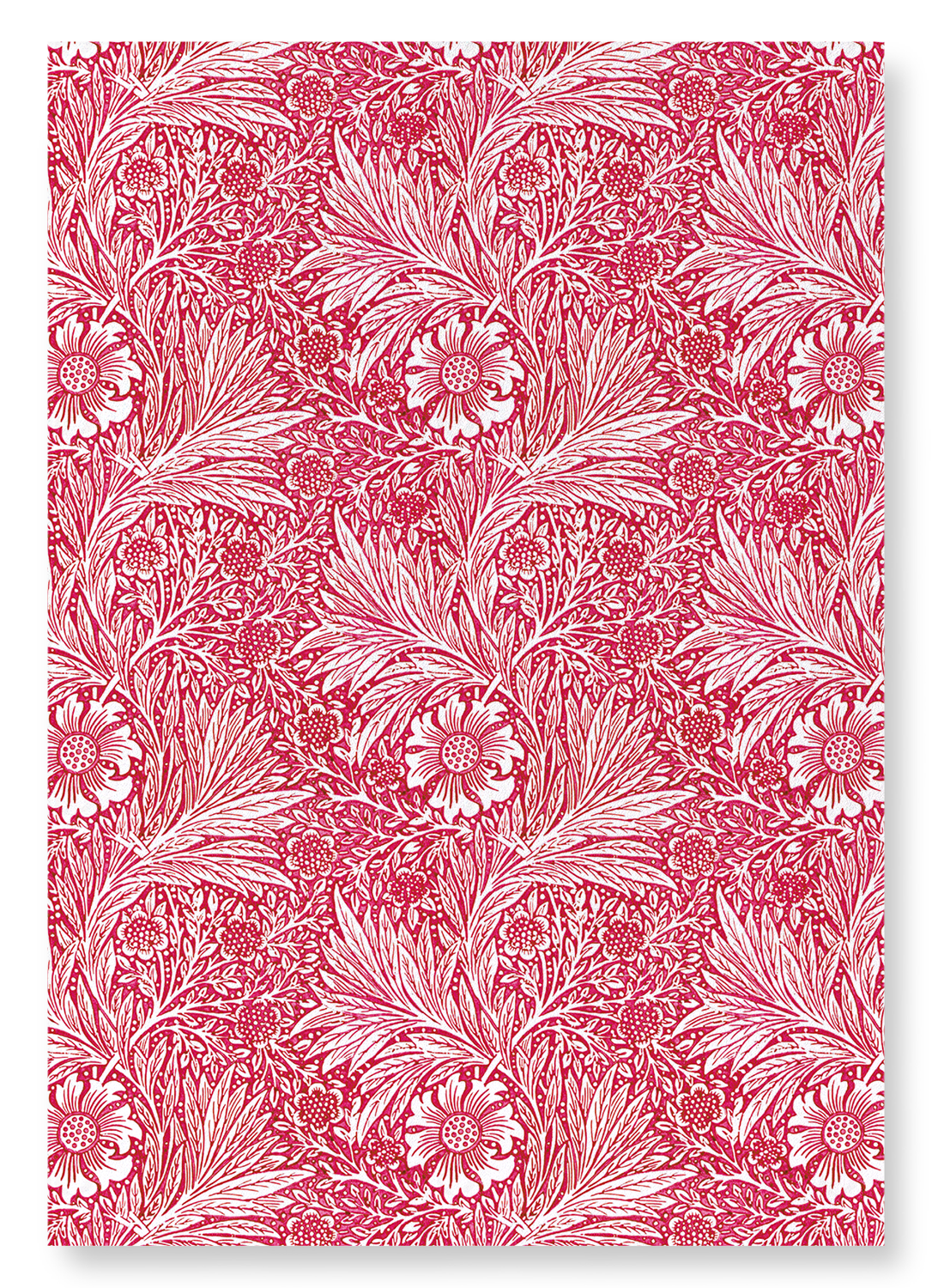 RED MARIGOLD: Pattern Art Print