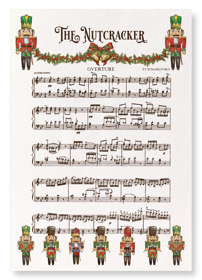 NUTCRACKER MUSIC SCORE: Victorian Art Print