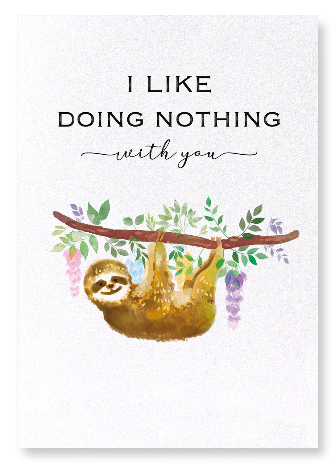 DOING NOTHING WITH YOU: Watercolour Art Print