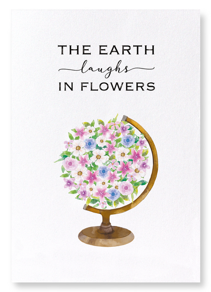 EARTH AND FLOWERS: Watercolour Art Print