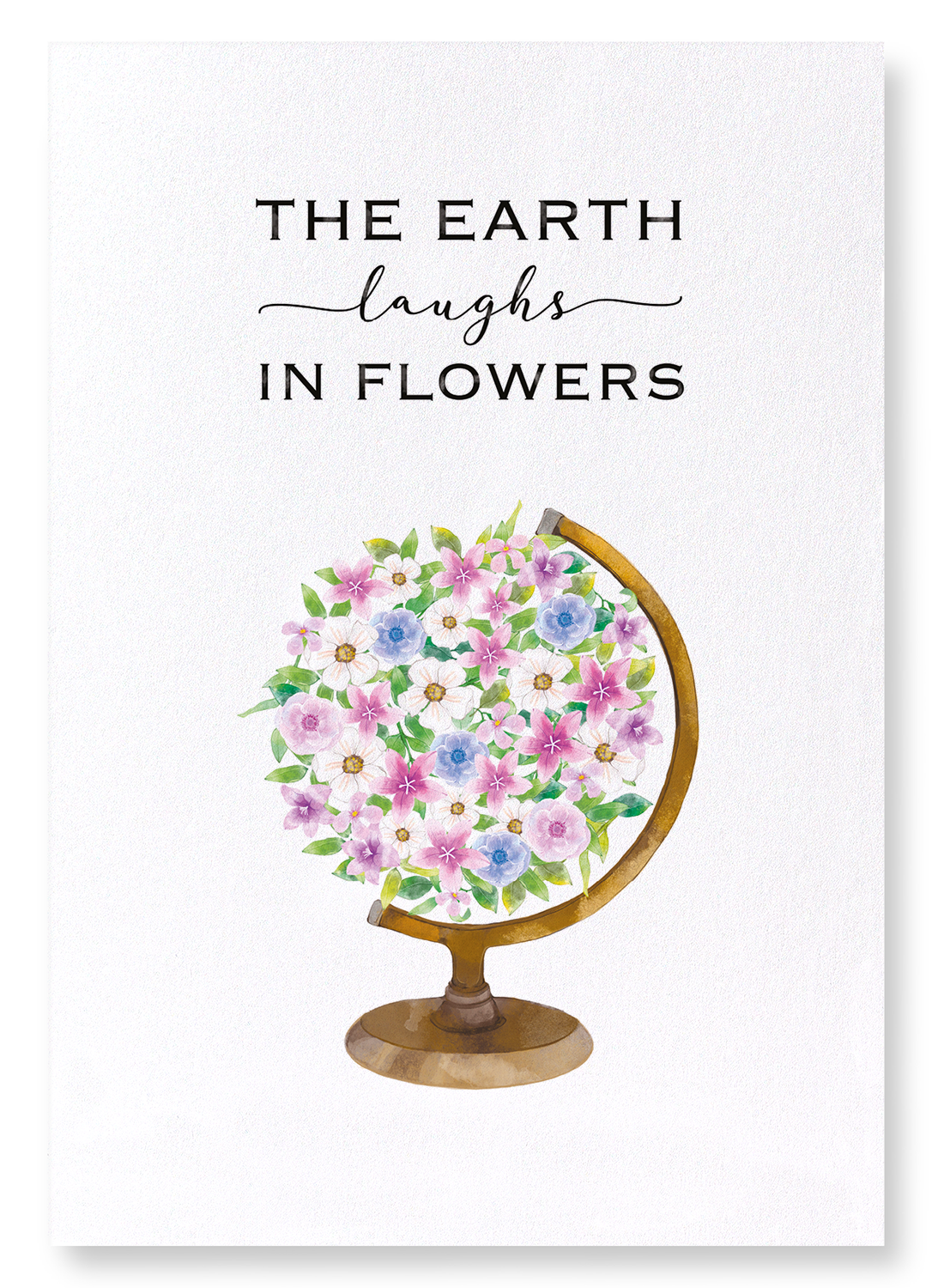EARTH AND FLOWERS: Watercolour Art Print