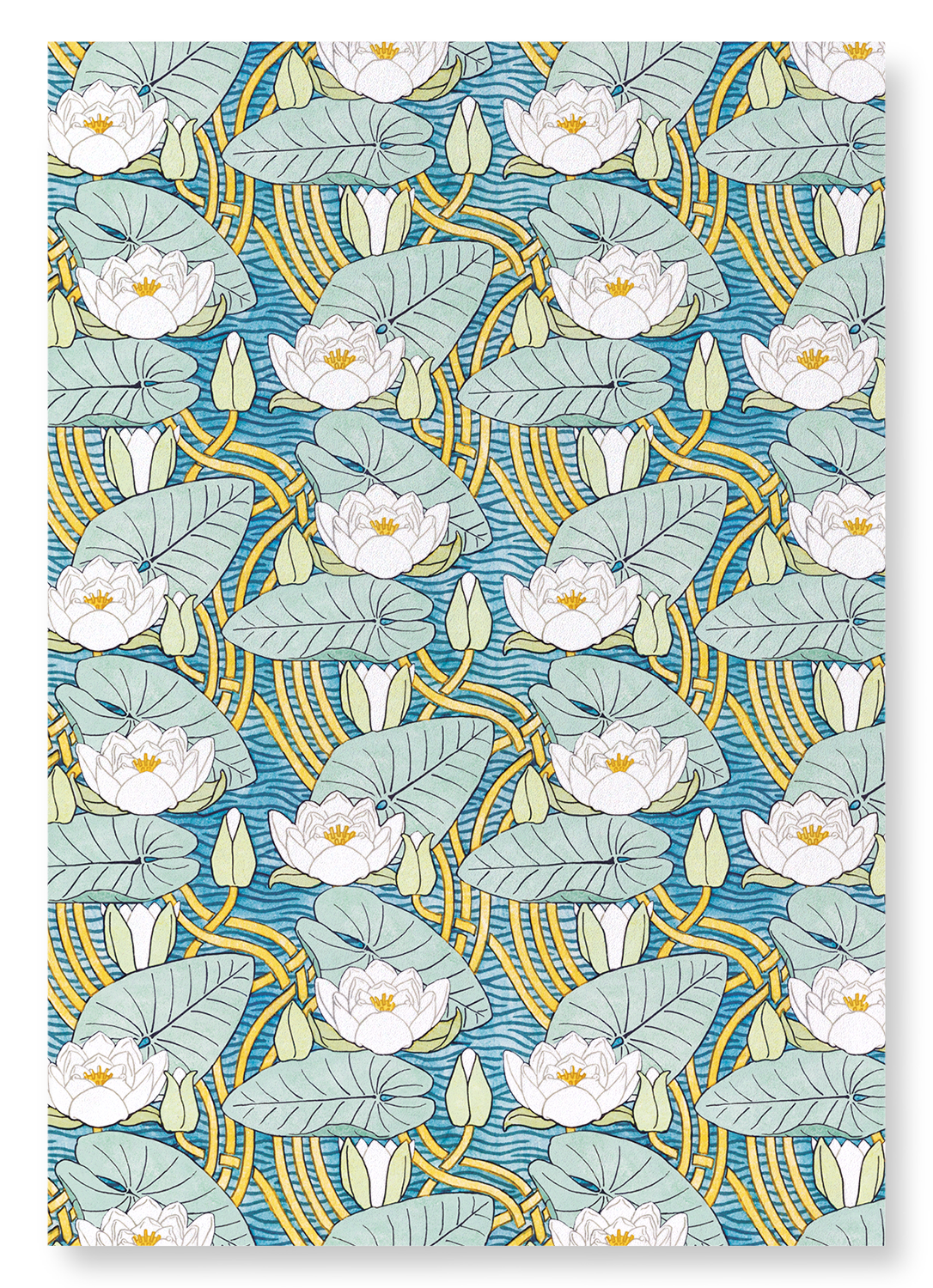 WATER LILY (1896): Pattern Art Print