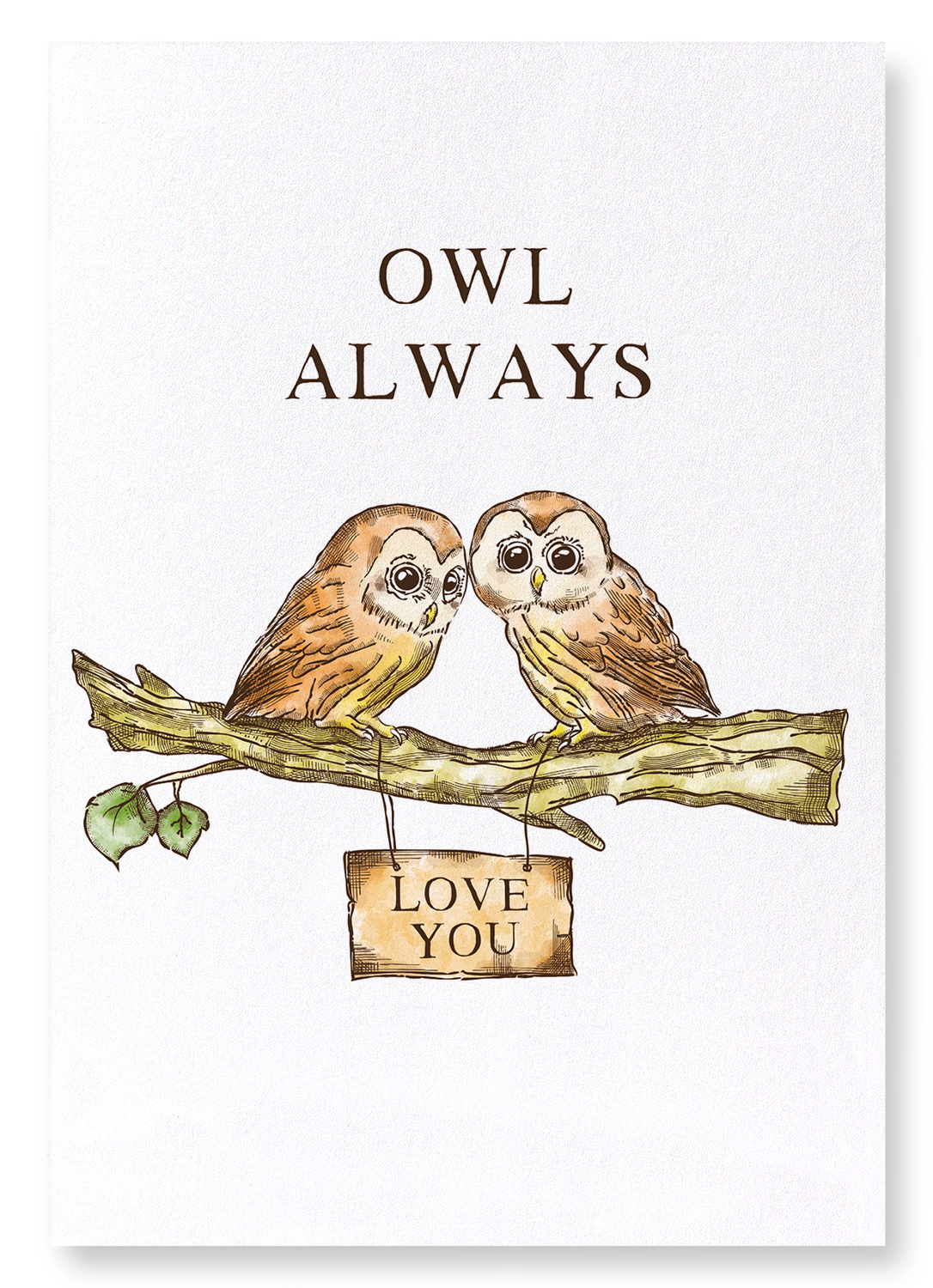 OWL ALWAYS LOVE YOU: Victorian Art Print