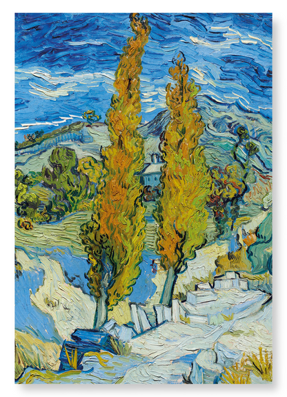 THE POPLARS AT SAINT-RÉMY (1889): Painting Art Print