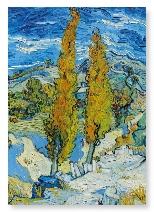 THE POPLARS AT SAINT-RÉMY (1889): Painting Art Print