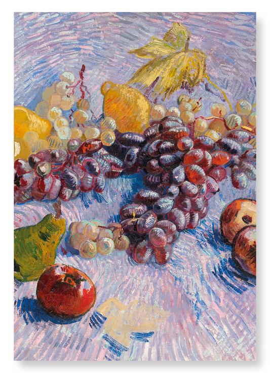 GRAPES, LEMONS, PEARS, AND APPLES (1887): Painting Art Print