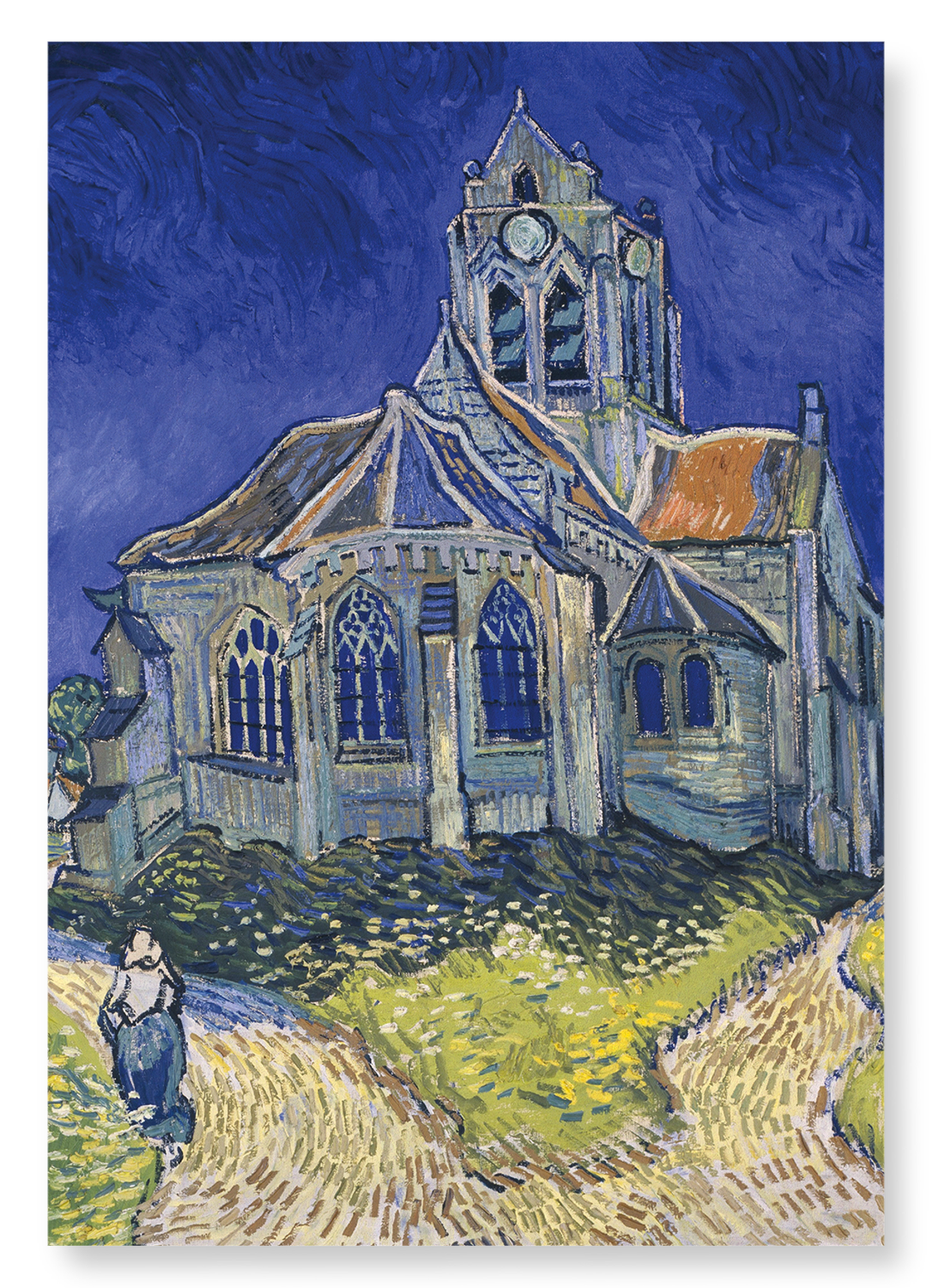 CHURCH AT AUVERS (1890): Painting Art Print