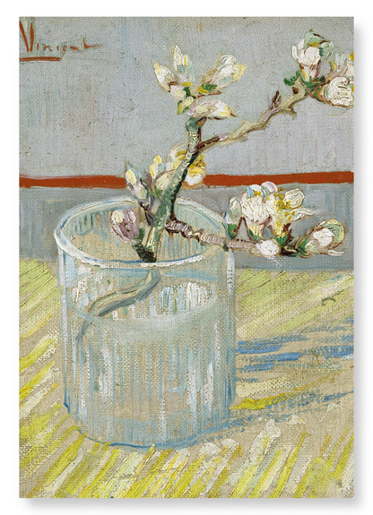 SPRIG OF FLOWERING ALMOND IN A GLASS (1888): Painting Art Print