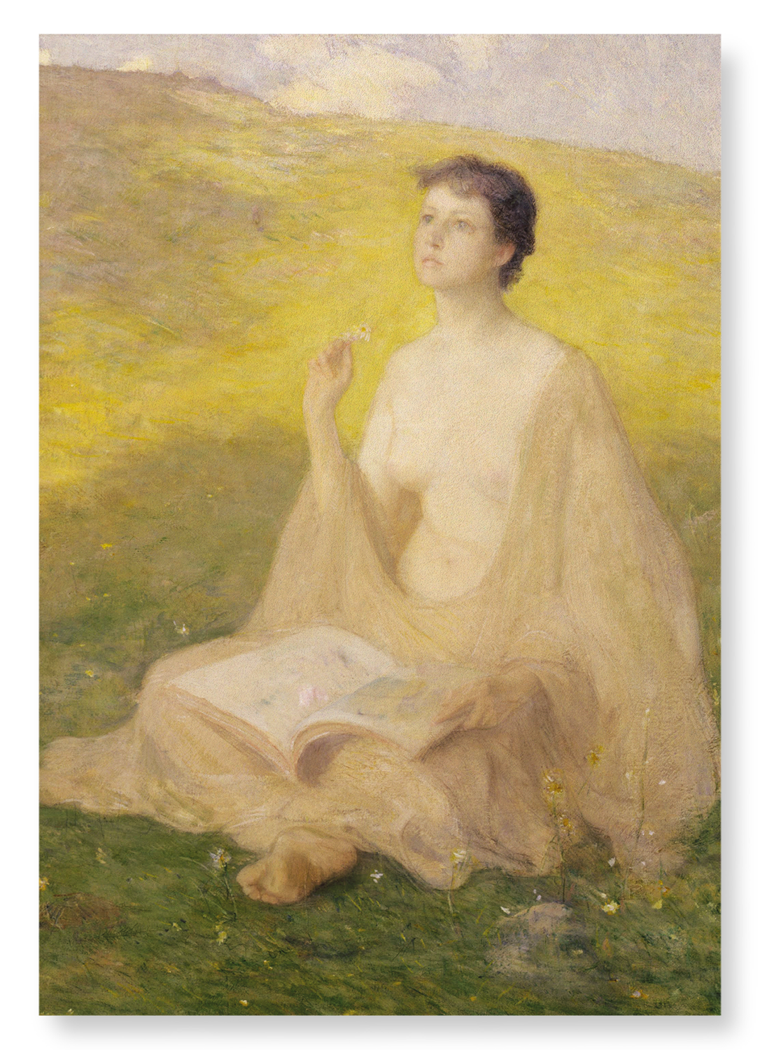 OPEN BOOK (1891): Painting Art Print