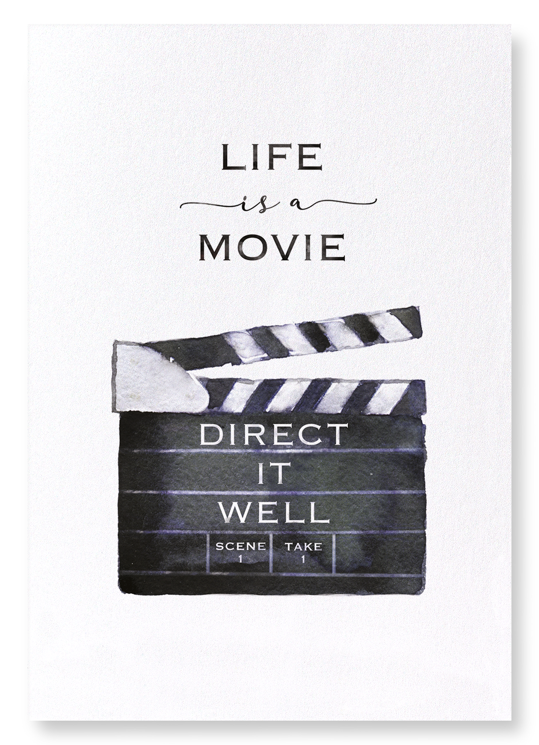 LIFE AS A MOVIE: Watercolour Art Print