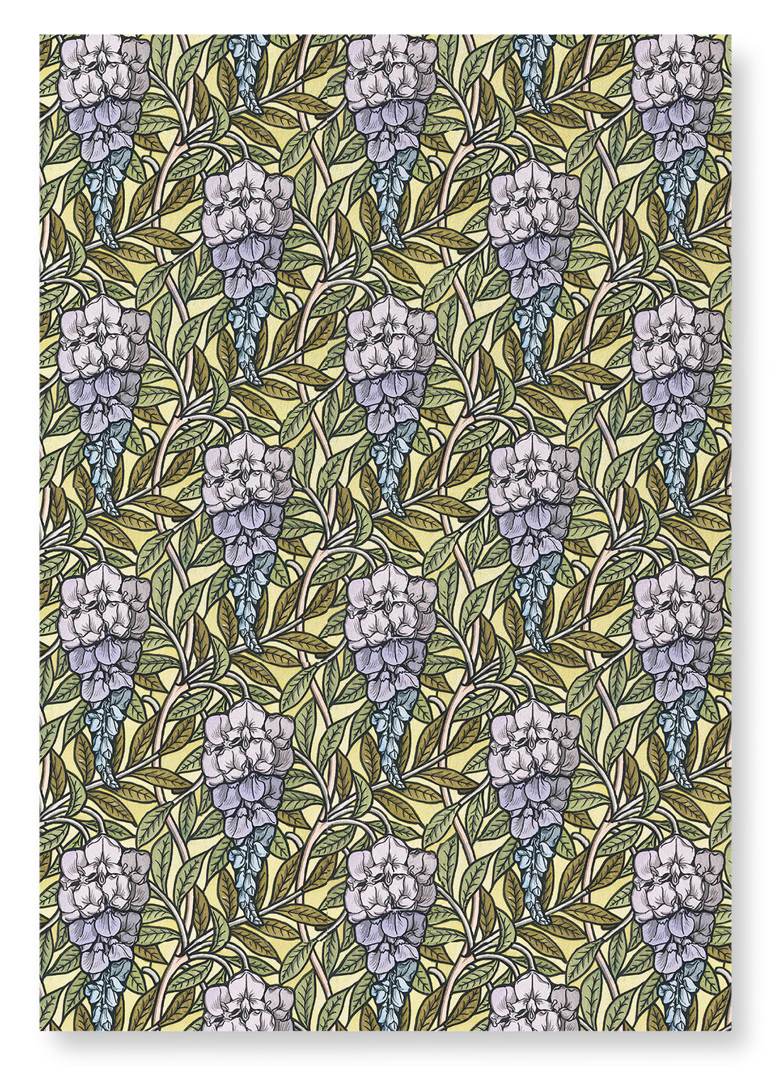 WISTERIA (1896): Pattern Art Print