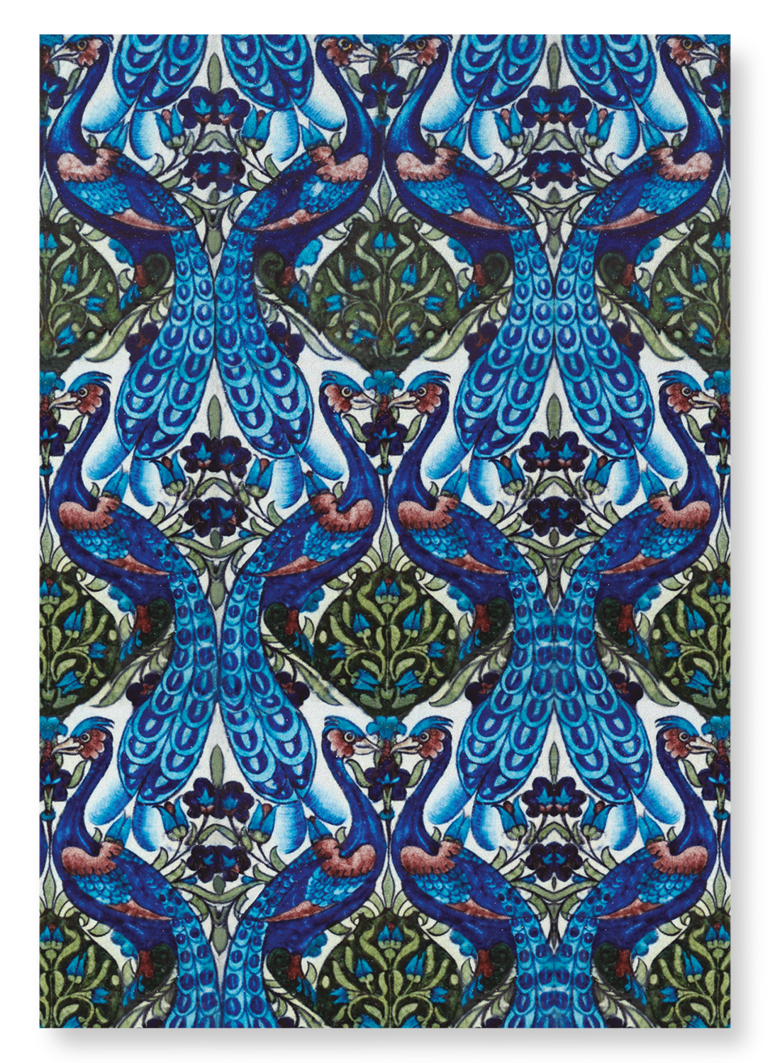 PEACOCKS (C.1890): Pattern Art Print