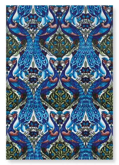 PEACOCKS (C.1890): Pattern Art Print