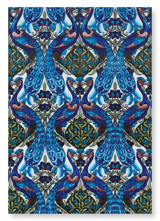 PEACOCKS (C.1890): Pattern Art Print