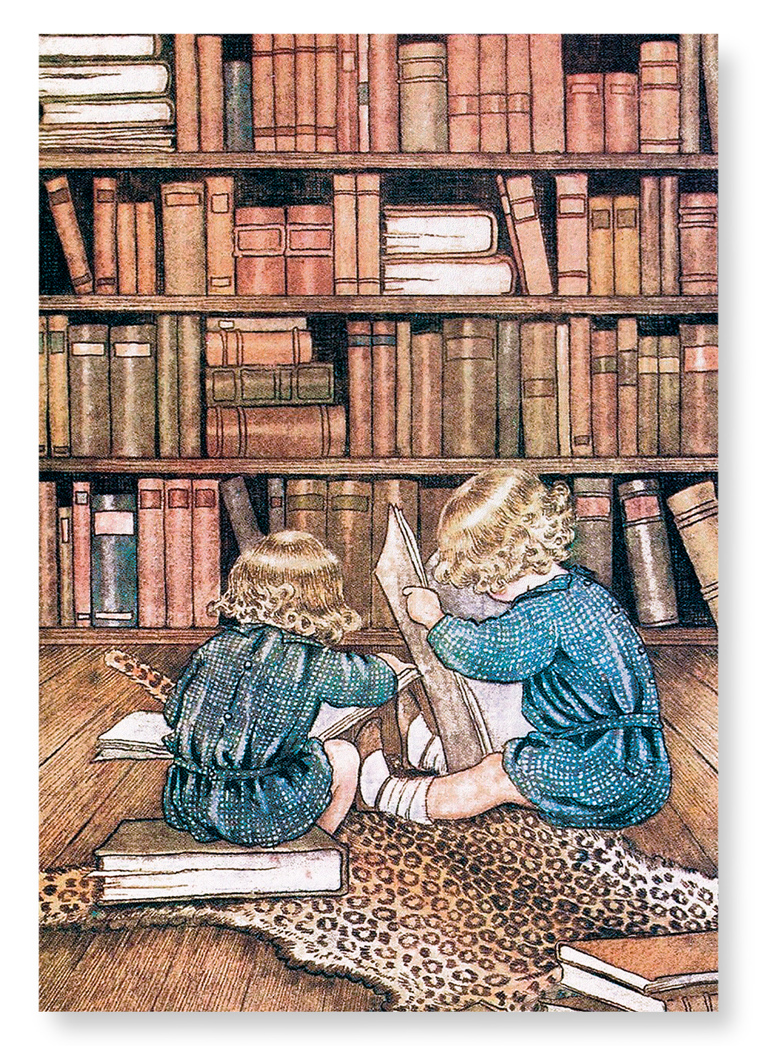 BOOKWORMS BY OUTHWAITE: Painting Art Print