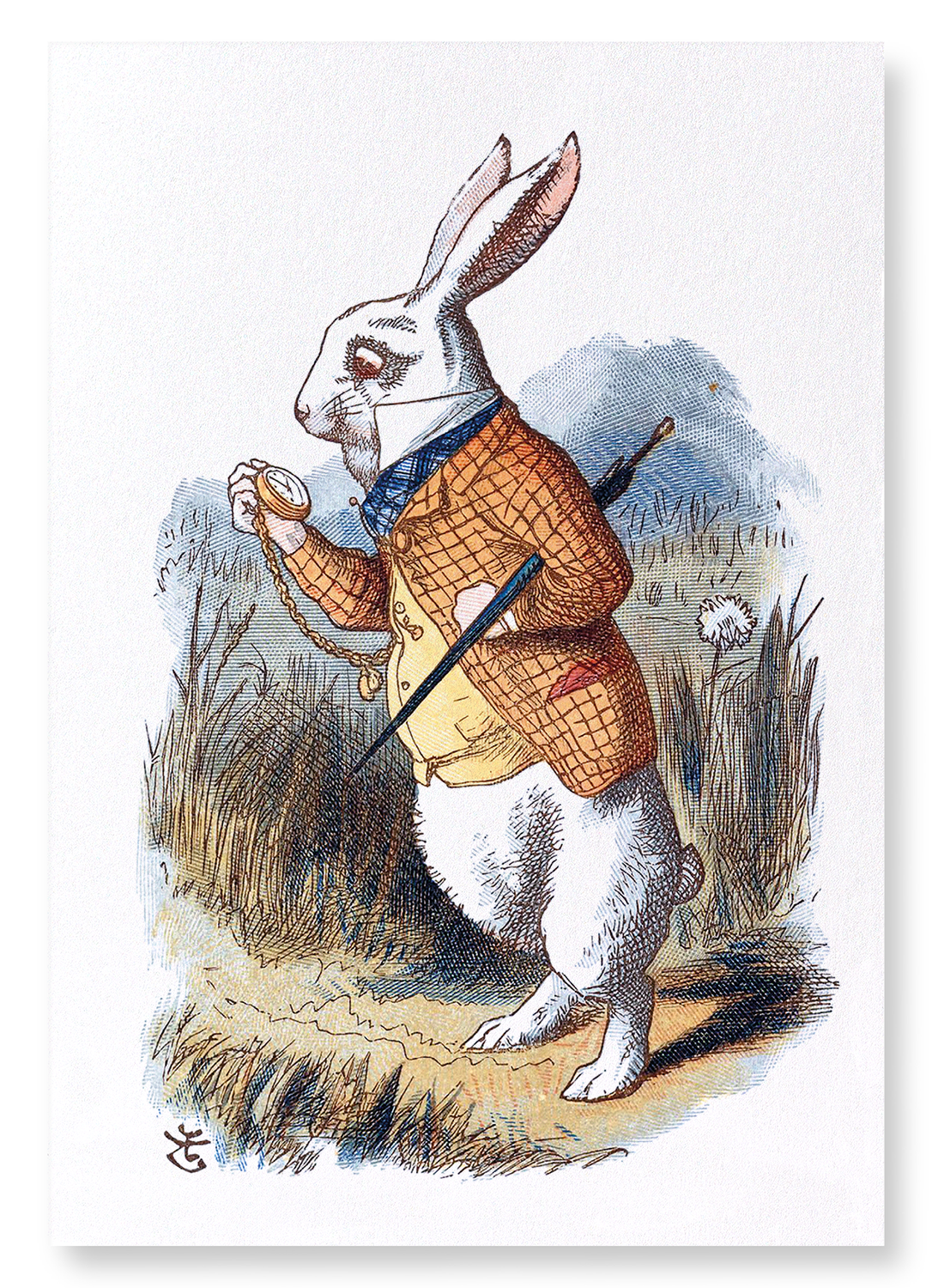 WHITE RABBIT (1865): Painting Art Print