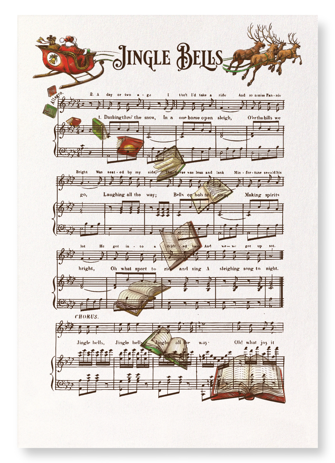 JINGLE BELLS BOOKS: Victorian Art Print