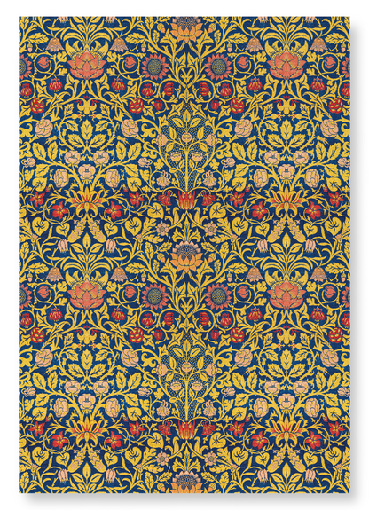 VIOLET AND COLUMBINE (1883): Pattern Art Print